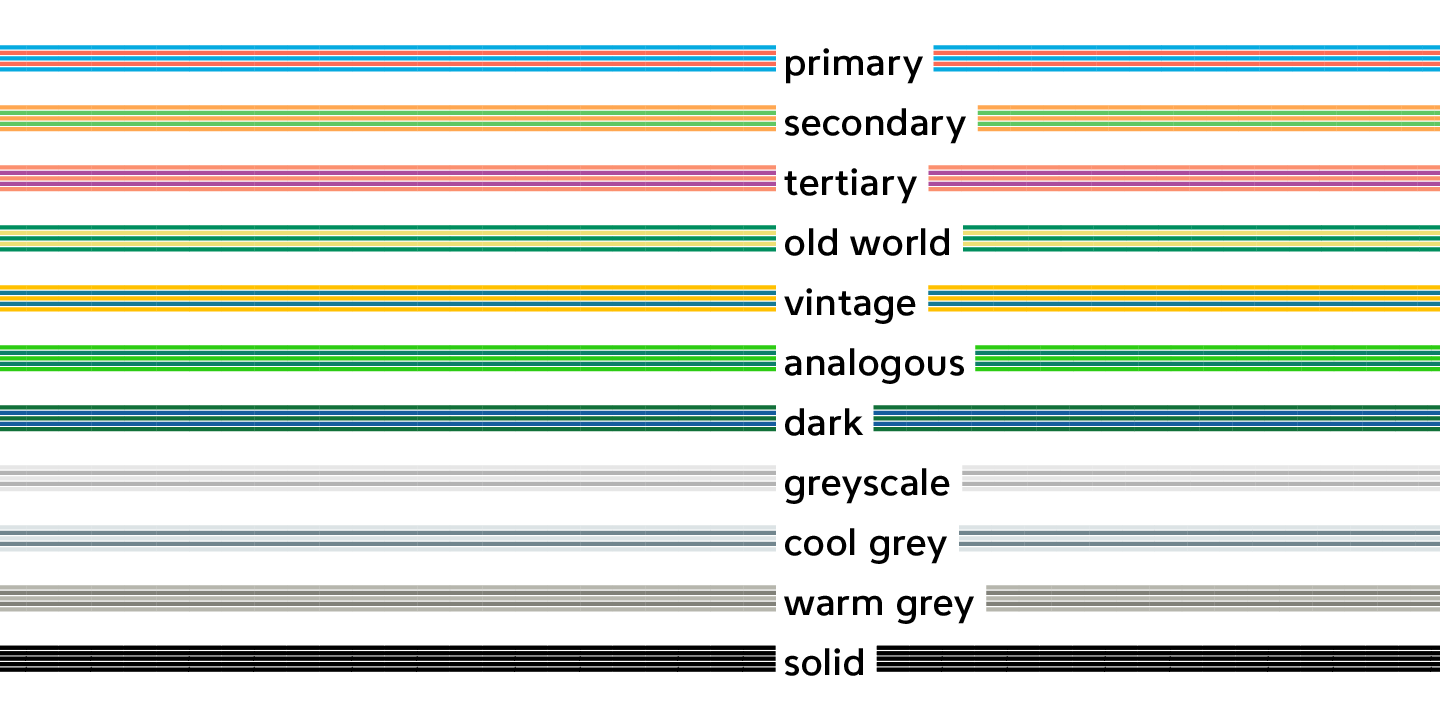 Beispiel einer FormPattern Color Six Solid-Schriftart